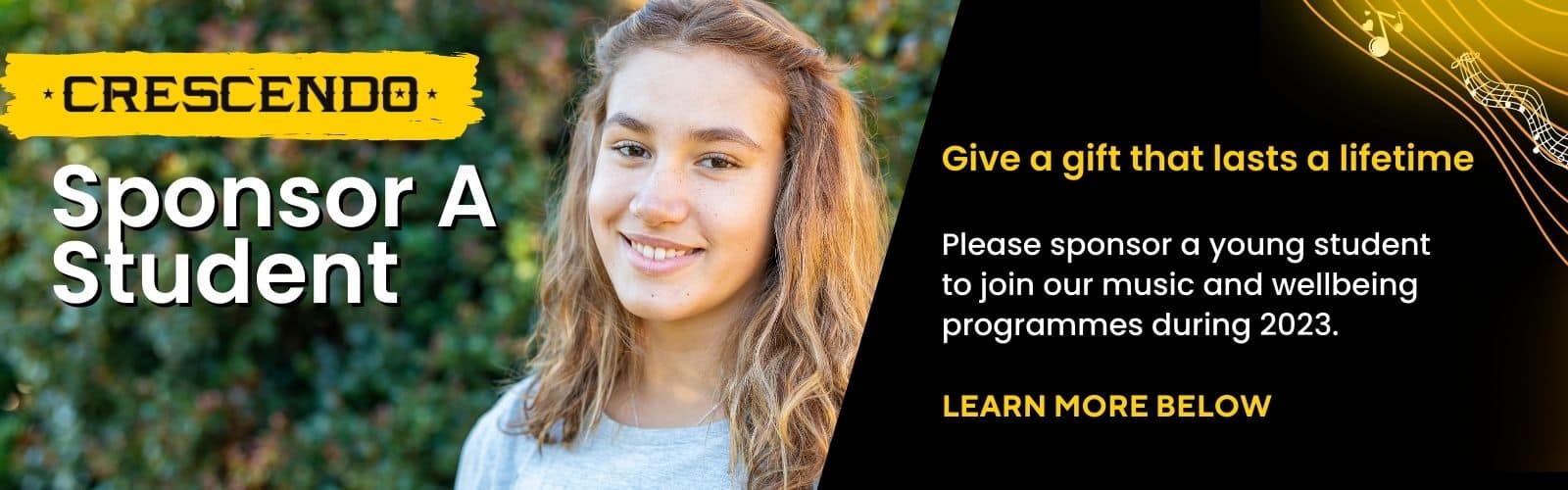 Young maori woman with text give the gift of a lifetime sponsor a student